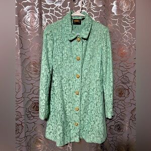 Guess by Marciano Mint Green Lace Coat